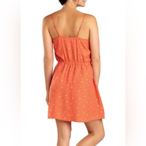 TOAD & CO - Hillrose Spaghetti Strap Wrap Dress w/ Pockets - 100 % Tencel - Sz S - Picture 3 of 15